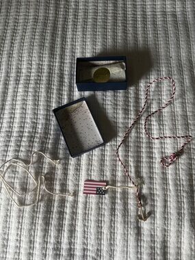 Kiel James Patrick KJP Anchor Wrap Bracelet Necklace Patriotic Nautical Rope NIB